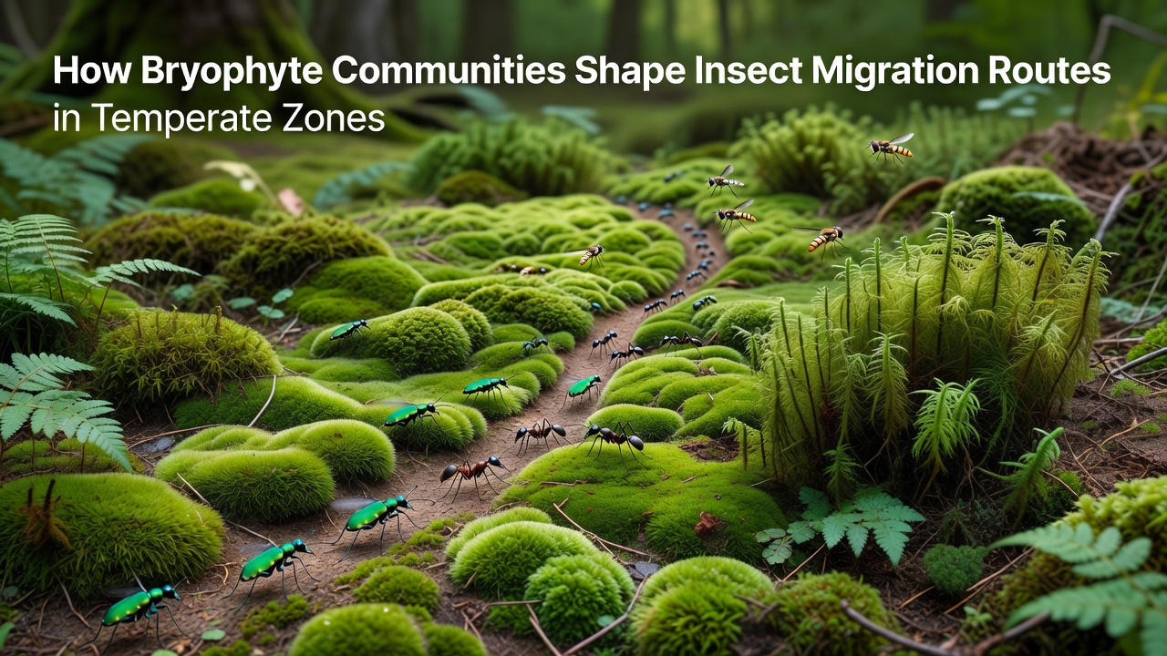 How Bryophyte Communities Influence Insect Migration Pathways in Temperate Regions